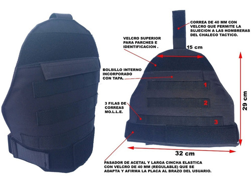 Combo/kit/conjunto Fundas Chaleco Tactico Paintball/airsoft