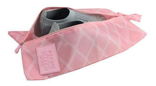 Bolsa Porta Sapato Estampada Viagem Jacki Design Rosa