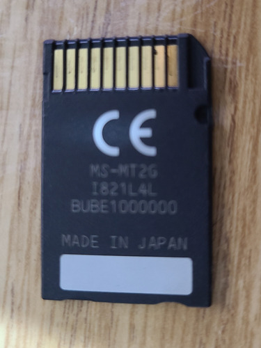 Cartão De Memória Câmera Sony Cyber-shot Memory Stick Pro 2g (Usado)