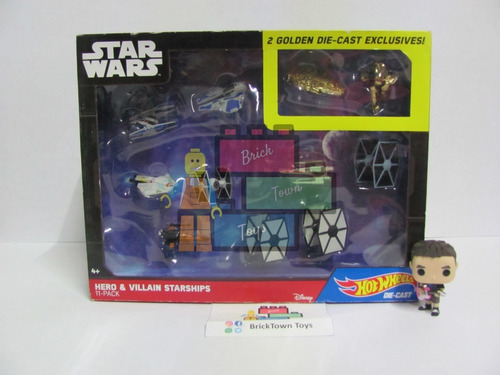 Hot Wheels Star Wars 11pack Hero&villains Starship Bricktown