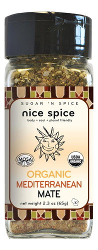 Sugar 'n Spice Organic Nice Spice, Condimento Mediterráneo M