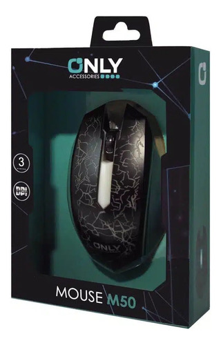 Mouse Gamer Only M50 Con Led Negro