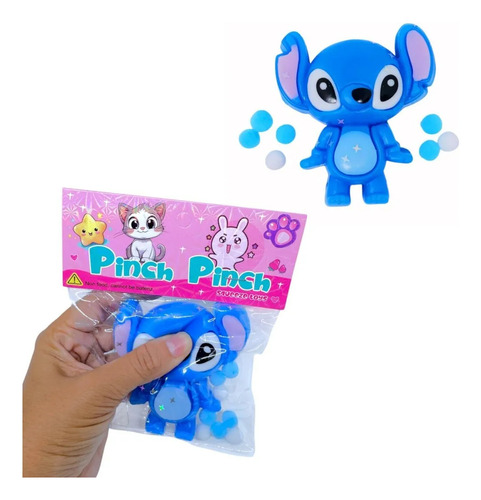 Squishy Stitch Angel Juguete Antiestrés Para Niños X1 Rosa/ Azul/ Violeta