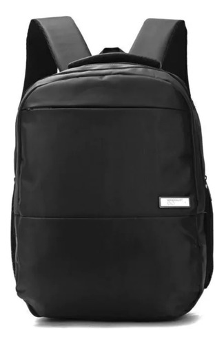 Mochila Hombre Formal Urbana Porta Notebook 17 Wanderlust Color Negro Diseño De La Tela Modelo 36029