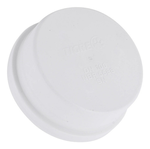 Cap Para Esgoto Tampao 100mm Tigre Pcv Rigido Branco