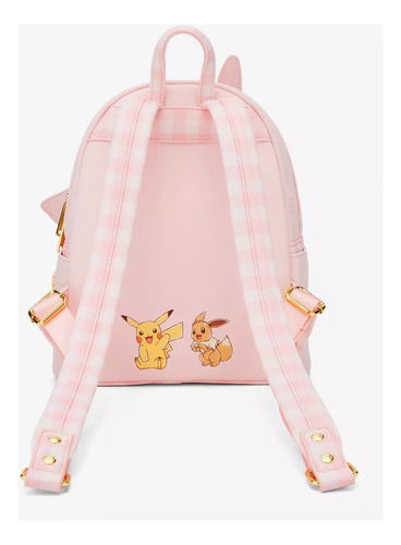 Mini Mochila Nintendo Pokemon Eevee Pikachu Rosa Original Loungefly Hottopic