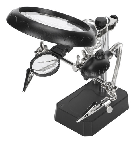 Lupa, Clip Auxiliar, Ajustable, Soporte De Escritorio