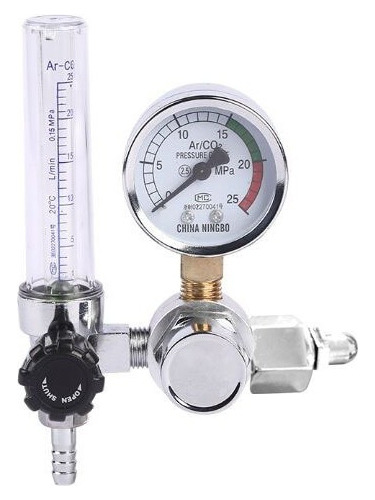 Regulador De Argón 0-25mpa Co2 Mig Tig Medidor De Flujo