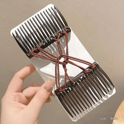 L Double Elastic Hair Comb Insert Comb Disc Head Fashio 4001