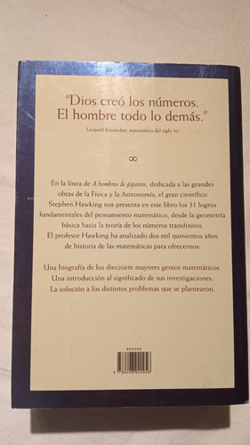 Dios Creo Los Numeros - Stephen Hawking - Ed. Critica (Usado)