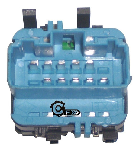 Imagem 4 de 6 de Botão Do Vidro Elétrico Sandero-duster Duplo Azul