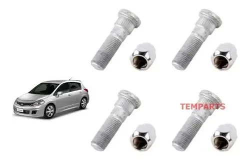 comprar Kit 4 Pris Roda + 4 Porca Sentra Tiida Livina Versa D\u002Ft