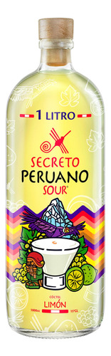 Pisco Sour Limon Secreto Peruano 15º Botella 1 Litro