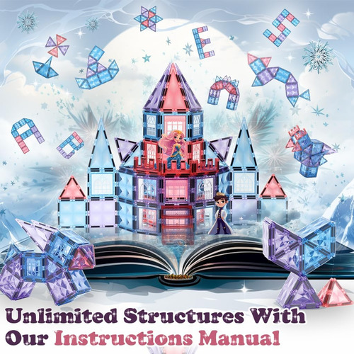 Little Pi Frozen Princess Building Blocks Castle - Magnet Ti