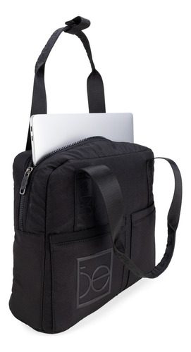 Mensajera Porta Laptop Cloe Doimoli Chico Color Negro