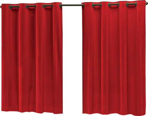 Cortina Infantil Blackout Blecaute Corta Luz 2 80 X 1 60 Cor Vermelho