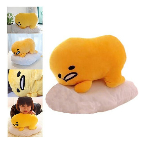 Almohada De Felpa Suave Gudetama De 40 X 30 Cm, Diseño De An