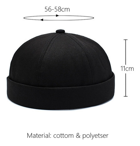 Gorro Para Uso Diario De Docker Hats, Casual, Con Forma De C