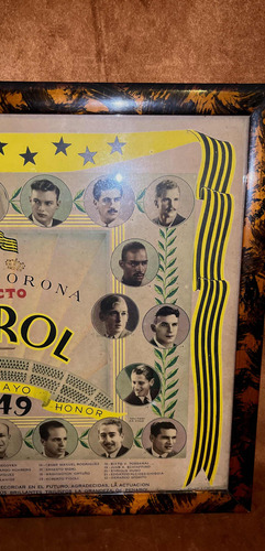 Peñarol 1949, Póster Original, El Más Buscado, Encuadrado. (Usado)
