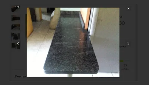 Mesa De Granito Negro (Usado)