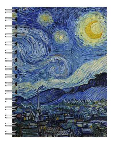 Cuaderno Tamaño A5 De Punto, Linea O Cuadro Van Gogh 