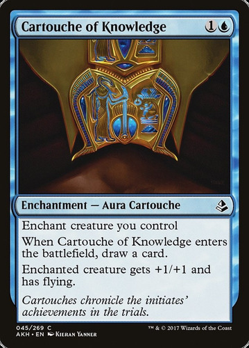 Carta Magic Cartouche Of Knowledge Amonkhet Mtg Bsas