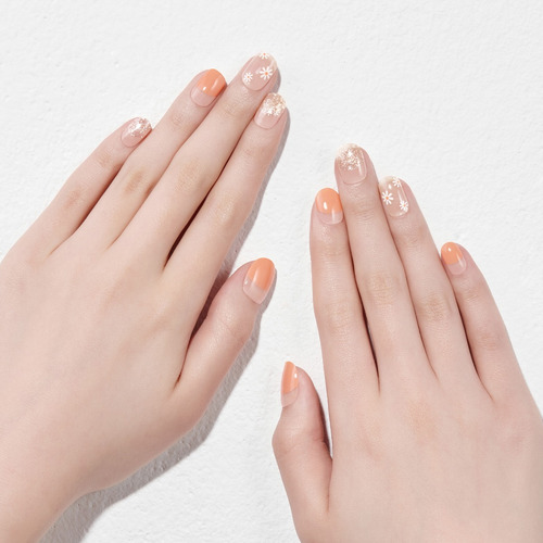 Uñas Adhesivas Glaze Art -coral Picnic