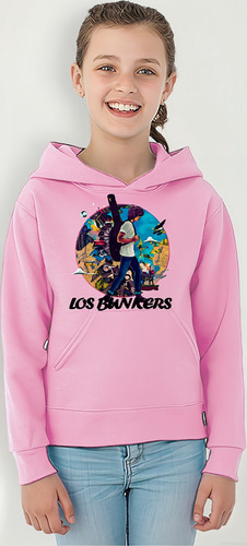 Poleron Niños Unisex Con Capucha Los Bunkers Exclusivo C-666