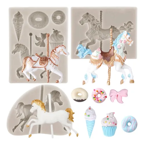 comprar Moldes De Fondant De Fondant De Caballo De Carrusel Carrusel