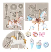 Comprar Moldes De Fondant De Fondant De Caballo De Carrusel Carrusel