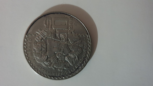 Moneda Antigua De $50 Diosa Azteca De La Luna De 1982