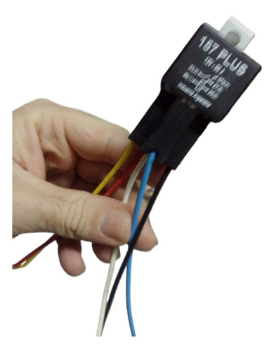 Kit Mini Relay 5 Terminales 12 Volts Con Ficha 