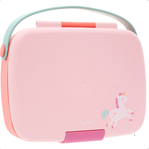 Lancheira Bento Box Com Talher Marmita Magic Unicórnio Buba