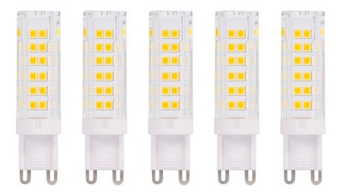 Pack 5 Ampolletas Led G9 7 Watts Luz Cálida/fría - Sumatel