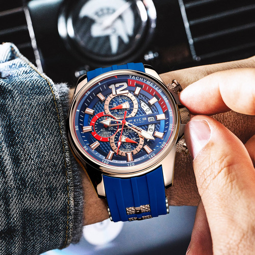 Reloj Deportivo Multifuncional Feice Con Correa De Silicona