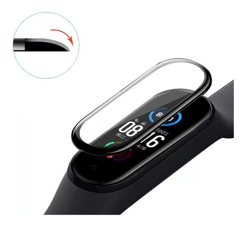 Imagen 2 de 3 de Vidrio Templado Protector Xiaomi Mi Band 6 Smartwatch Reloj