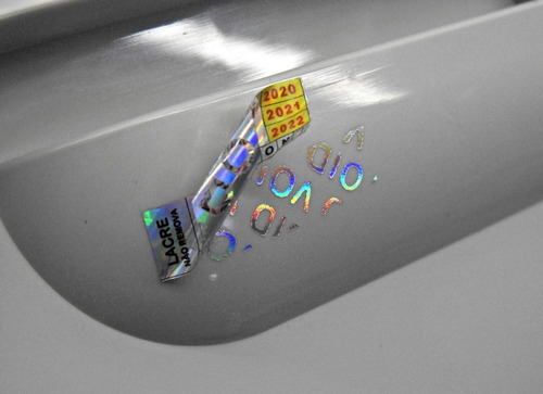 Lacre Void Holográfico Premium 30x10mm Personalizad 500u Cor