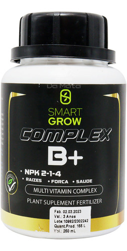 Fertilizante Smart Grow Complex B+ 250ml - Da Mata