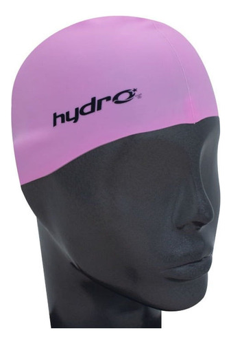 Gorro De Natación Hydro Silicona De Mujer Color Rosa Diseño De La Tela Liso Tamaño Unico