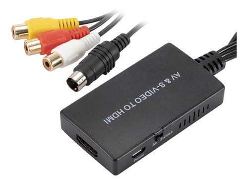 Convertidor De S-video A Hdmi, Adaptador Para Ps2 Para Ps3,