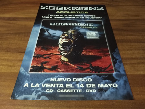 (pd670) Publicidad Scorpions * Acoustica * 2001
