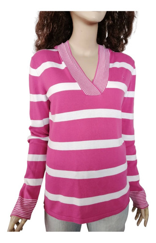 Sweater Mujer Esprit Talla M Capucha 100% Algodón