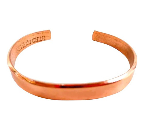 Pulsera De Cobre Lisa En 2ml      Artesanía Chilena 100%