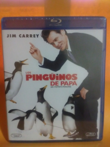 Los Pingüinos De Papa/ Jim Carrey/ Blu Ray/ Nuevo