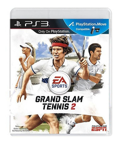 Grand Slam Tennis 2 - Ps3 - Original - Mídia Física