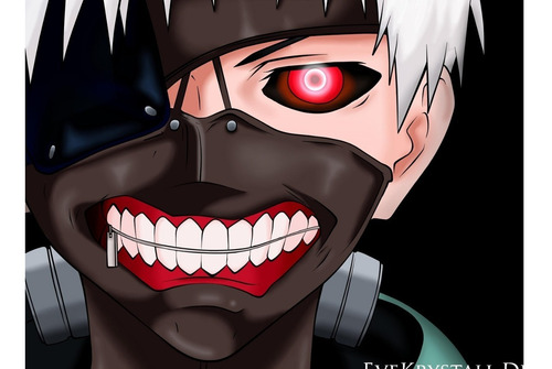 Imagen 2 de 2 de Tokyo Ghoul Cosplay Máscara De Ken Kaneki