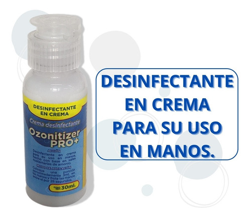 Crema Antibacterial Sanitizante Desinfectante 30 Ml 10pzas