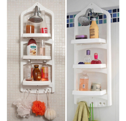 Organizador De Ducha Colgante Colombraro Color Blanco