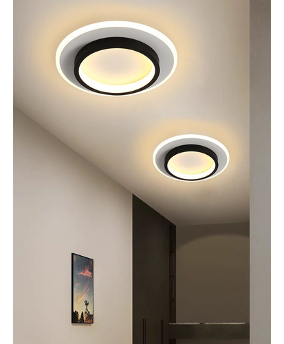 Lámpara De Techo Led Moderna De Tres Colores Cambiantes