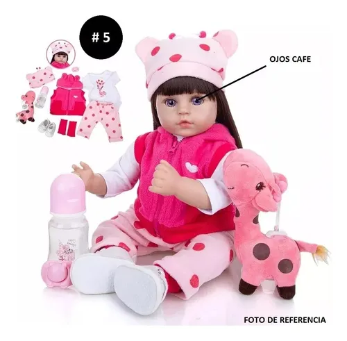 Muñeca Bebé Reborn 05 Silicona Cuerpo Completo Juguete Niñas